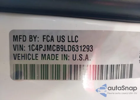 2020 Jeep Cherokee Latitude 4X4 из США, поврежденный, VIN 1C4PJMCB9LD631293